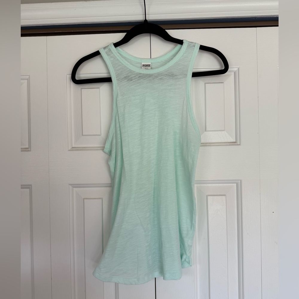 PINK Victoria's Secret Light Green Tank Top